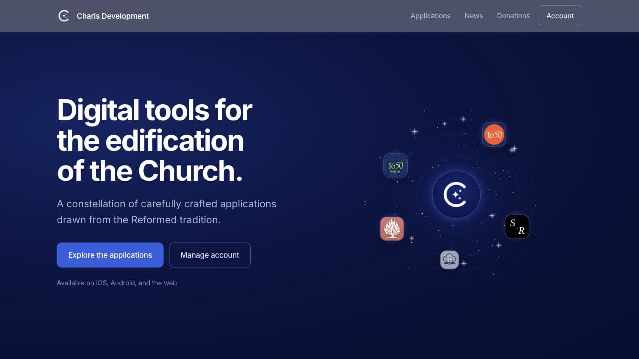 Charis Development website hero